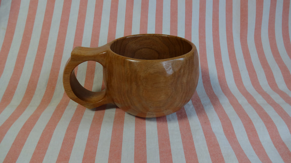 　　クルミの一木彫りコーヒーカップ 6枚目の画像