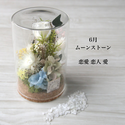 6月生まれの方へ　誕生月の天然石 flower bottle　-MOONSTONE- 2枚目の画像