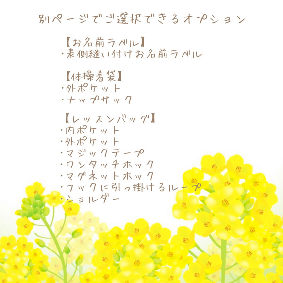 【°˖✧新作✧˖°】 『 Pastel × flower ～ベビーピンク～ 』 ＊ レッスンバッグ 上履き入れ 体操着袋 15枚目の画像