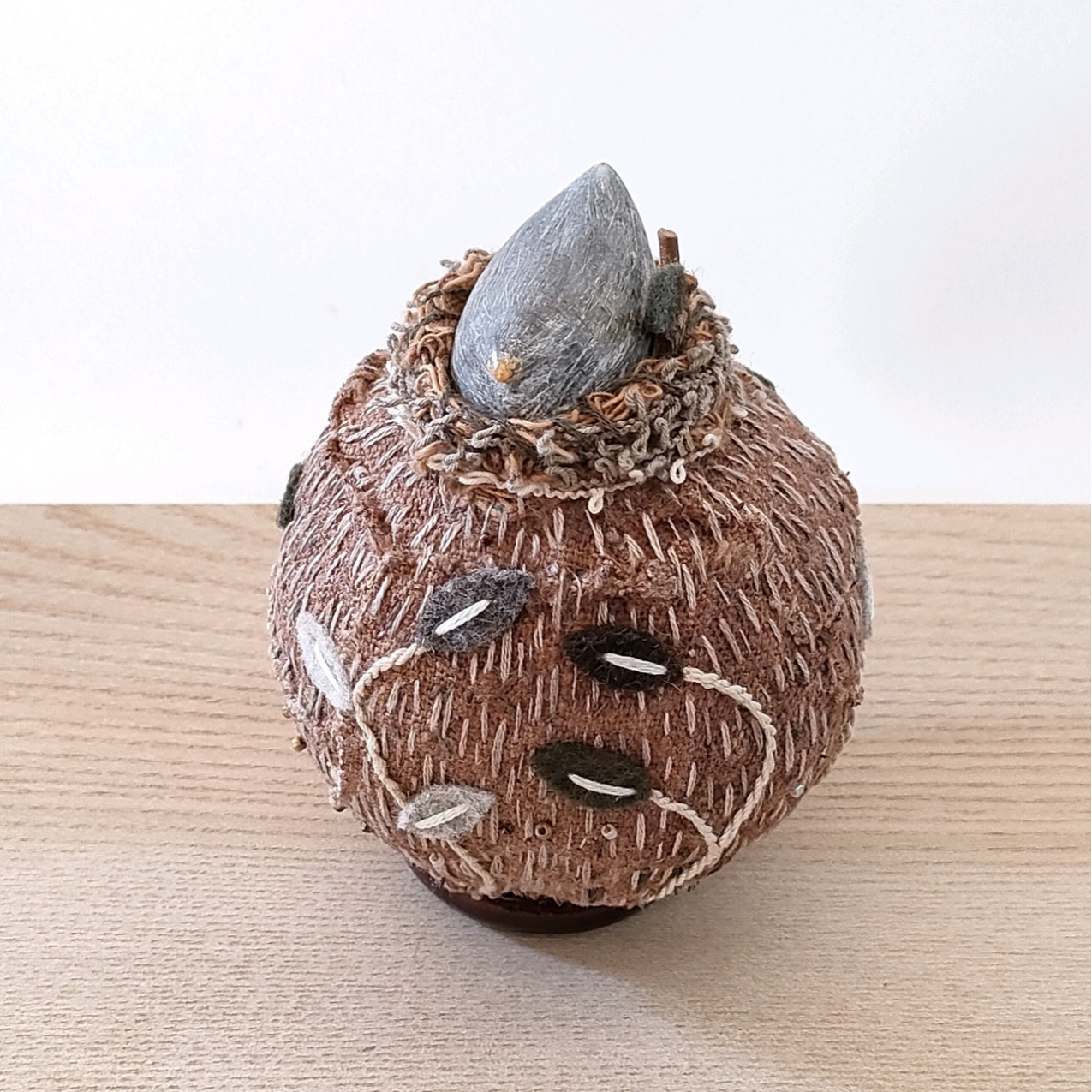 ころころ 小鳥の巣 ｜ 柿渋染め