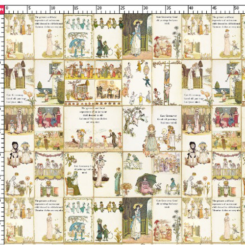 ケイトグリーナウェイ オリジナル生地 生地 ハンドメイド素材 生地