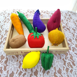 フェルトの野菜9個☆受注製作 おもちゃ・人形 めぐbonぼん 通販