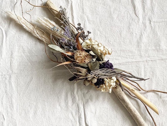 ドライフラワー流木スワッグ スワッグ fcura・フクラ・ 通販 14116896