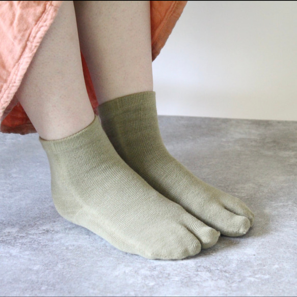 草木染＊足袋socks TABI　〔5colors〕 4枚目の画像