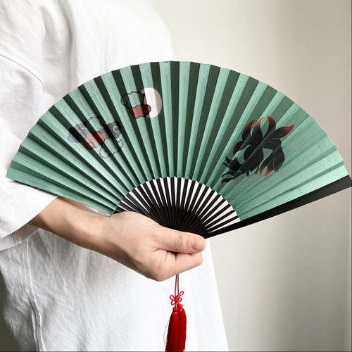 展示品》リバティハンドメイド扇子＆扇子入れ(イルマ) （楽天市場 
