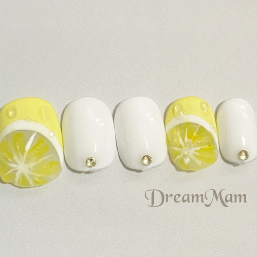 レモンネイルチップ ネイルチップ（つけ爪） yumemamネイル 通販