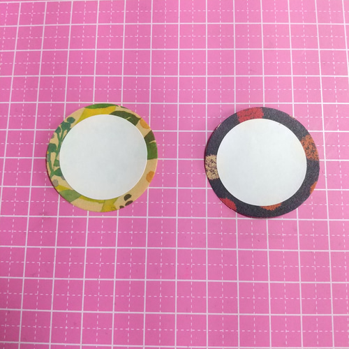 丸型コメントカード☆クラフト柄 100枚 #1365 メッセージカード