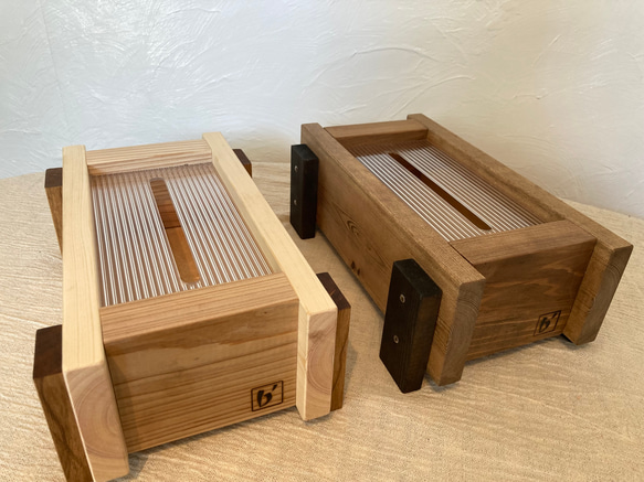 《2023年１月より価格改定》テッシュケース　テッシュカバー　テッシュボックス　木製　ソフトパックテッシュ専用 3枚目の画像