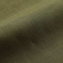 亞麻 V 領四分之三袖喇叭束腰上衣（卡其色）TP08。 第7張的照片