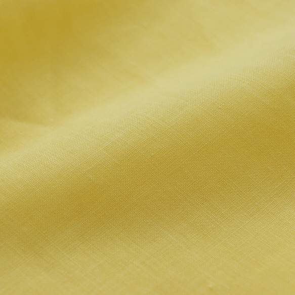 亞麻 V 領喇叭罩衫身體罩 3/4 袖襯衫（黃色）TP08。 第6張的照片