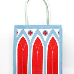 クラシカルな中世ゴシック建築モチーフの「カテドラルバッグ」（本革製）／sb-1 cathedral bag 3枚目の画像