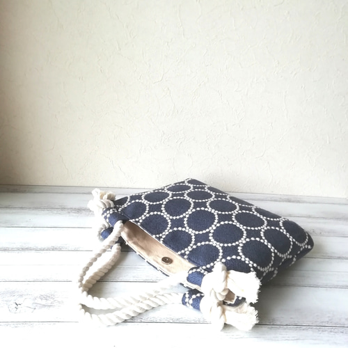 SALE☆ミナペルホネンtamburin ロープハンドルのトートバッグ