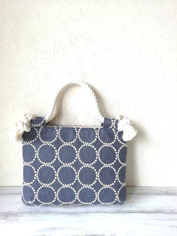 ⚮̈ミナペルホネン tambourine navy かくれんぼトート トート