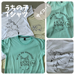うちの子サイコー！　完全に世界に一つだけTシャツ　わんちゃん・猫ちゃんTシャツ　完全オリジナル　50色から選べる！ 11枚目の画像