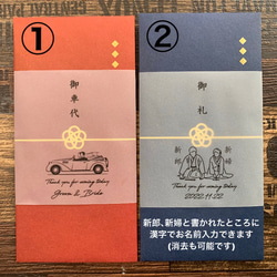 ② お車代　御車代　お礼　御礼　封筒　結婚式　ポチ袋　のし袋 トレーシングペーパー 3枚目の画像