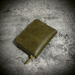 プエブロレザー ミニ財布 経年変化 本革 牛革 イタリアンレザー YKK