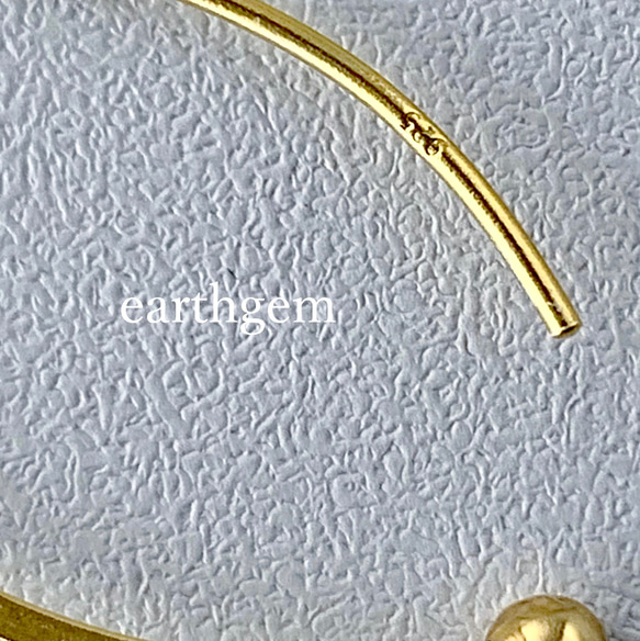 【SV925/K18vermeil】小さめマーキスフック×艶々ベビー淡水パール❇︎白い真珠が涼しげな、可愛いサマーピアス 4枚目の画像