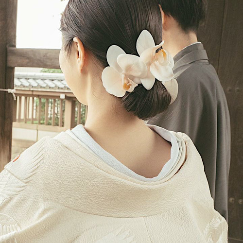 胡蝶蘭ヘッドパーツ nuance pink ヘッドドレス（ウェディング） UREST