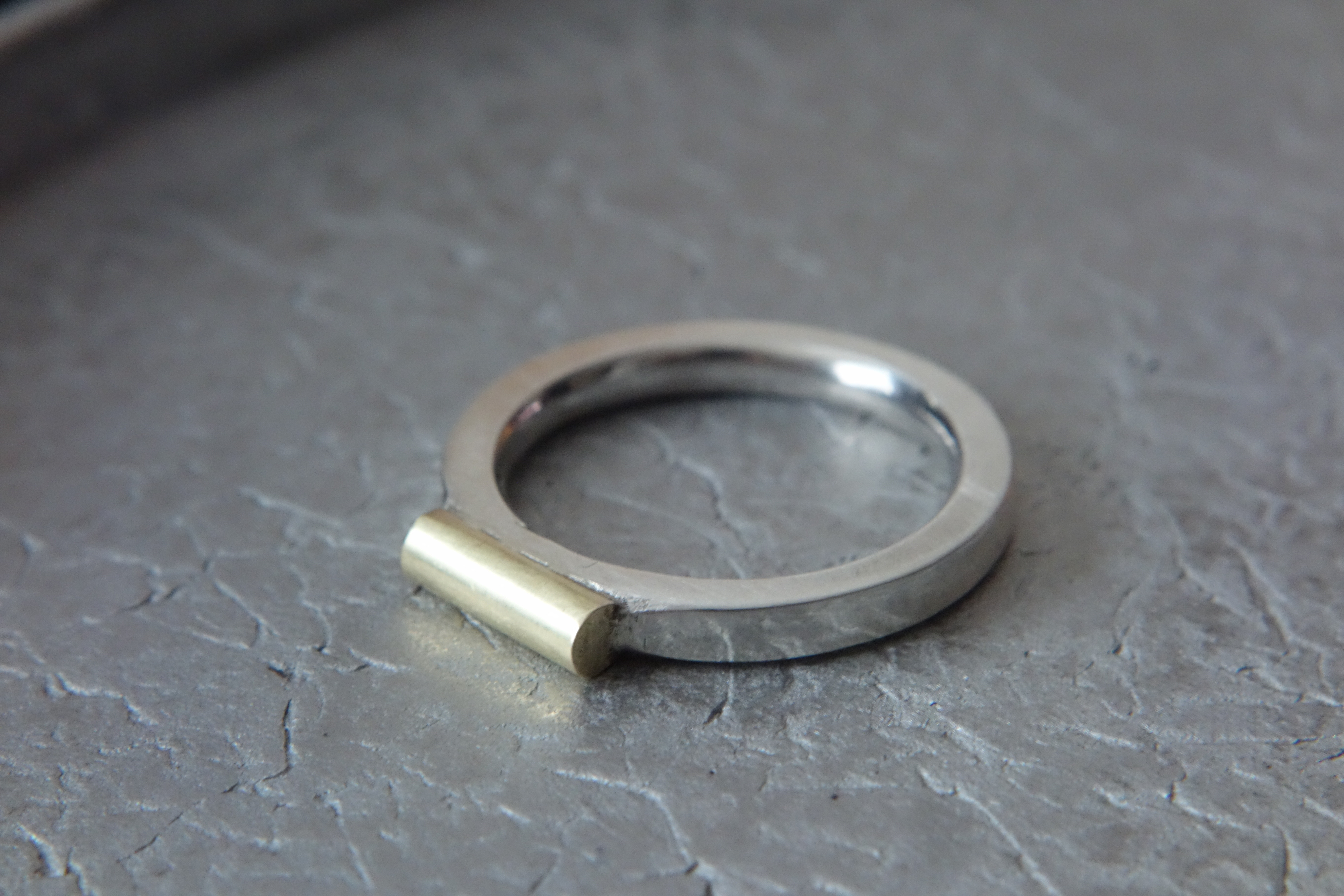 二重リング 真鍮 ブラス 外径2.5cm 25mm 2個 ゴールド リング