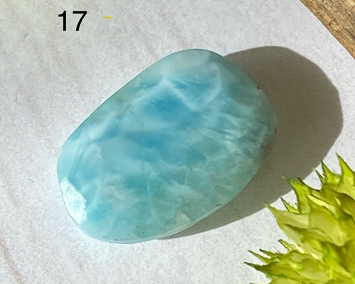 カリブの宝玉 ファセットカット ラリマー ルース 17 天然石 天然石