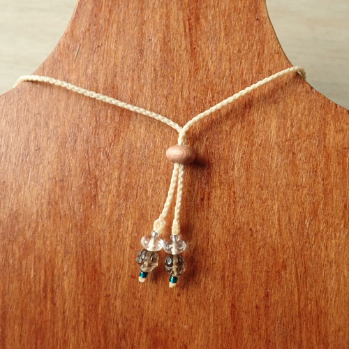 マグネサイト ）マクラメペンダント／no.220608 ネックレス