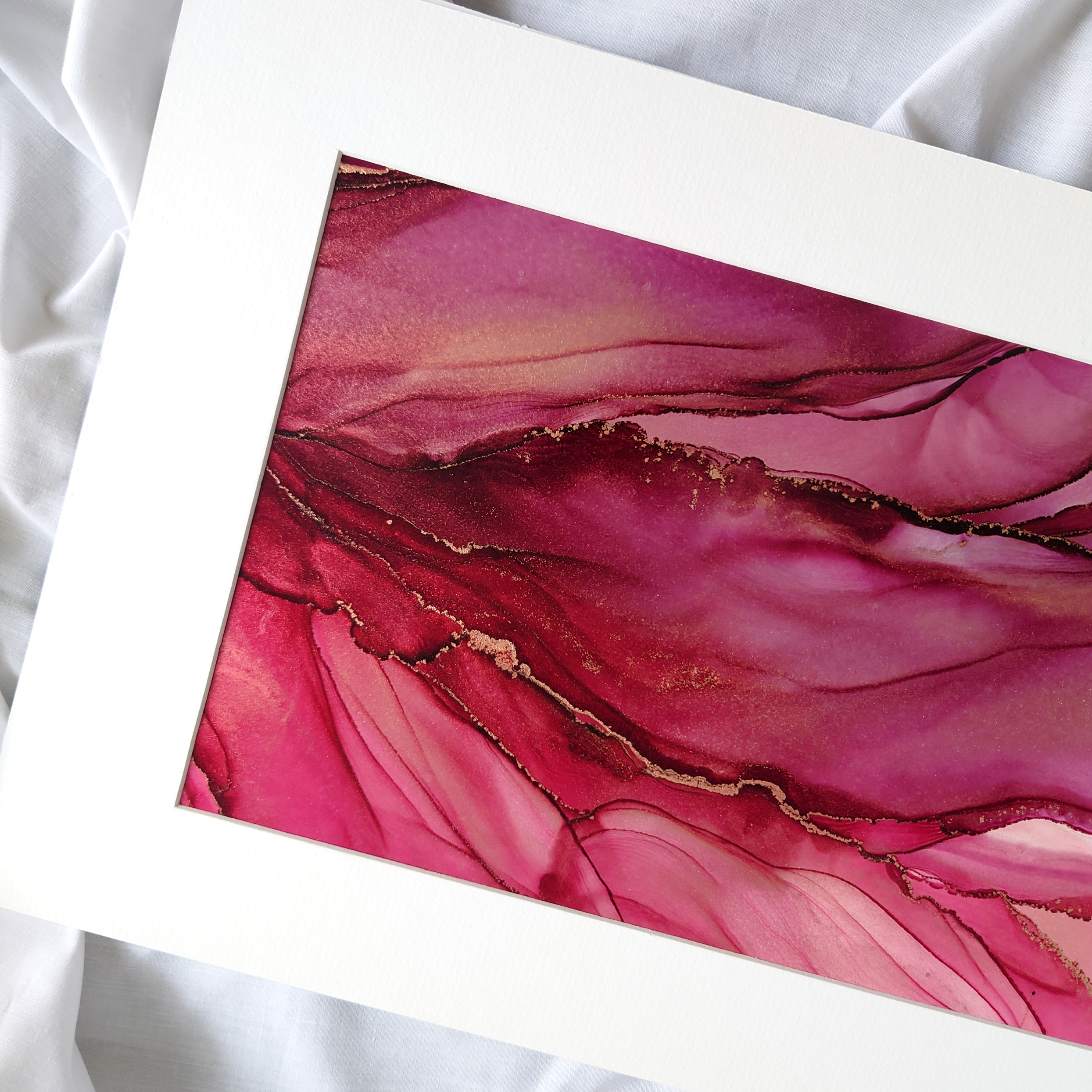 アルコールインクアート 原画 ② ベールインクアート 原画② A4サイズ アルコールインクアート