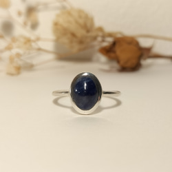 ◆1点もの◆・sapphire・grain ring ・silver・ 2枚目の画像