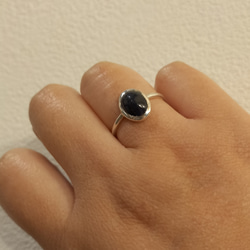 ◆1点もの◆・sapphire・grain ring ・silver・ 6枚目の画像