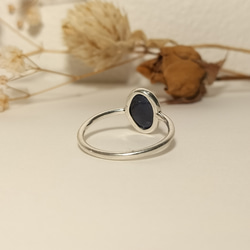 ◆1点もの◆・sapphire・grain ring ・silver・ 5枚目の画像