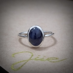 ◆1点もの◆・sapphire・grain ring ・silver・ 1枚目の画像