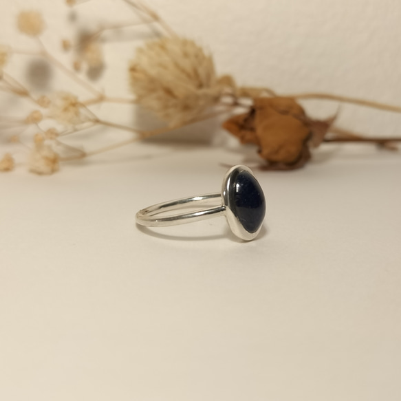 ◆1点もの◆・sapphire・grain ring ・silver・ 4枚目の画像