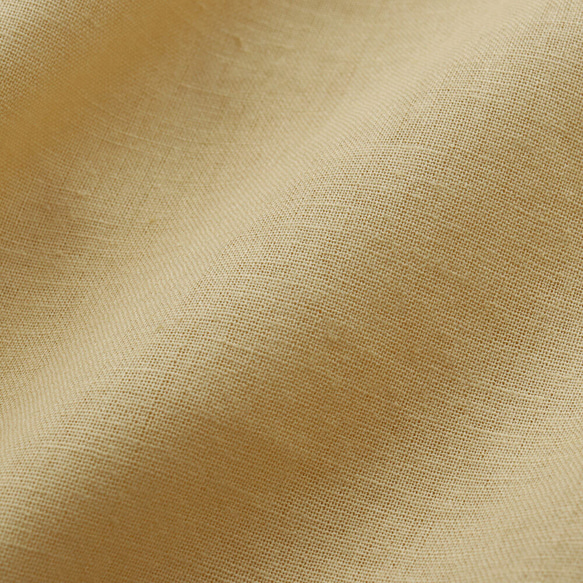 コットンリネン ショールカラー 七分袖 プルオーバーブラウス （パステルオレンジ）TP19. 7枚目の画像