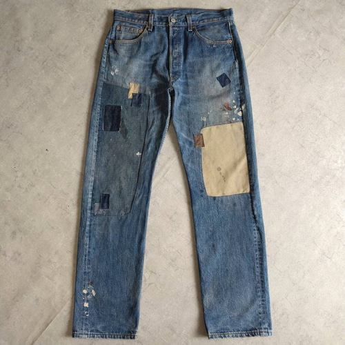 usa製 ビンテージ リーバイス 501 ダメージデニム グランジ パッチワーク リーバイス 501 グランジデニム usa製 パッチワーク ビンテージ