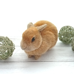 受注制作】オーダーメイド#羊毛フェルトのうさぎさん 羊毛フェルト