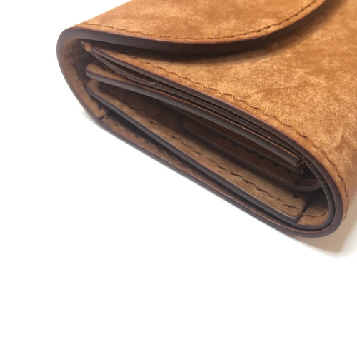 経年変化を愉しむ 三つ折り財布 イタリアンレザー 革 手縫い カラー
