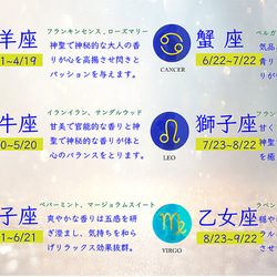 12星座別 星座石入り アロマスプレー いて座バージョン ジュニパーベリー ジンジャー 9枚目の画像