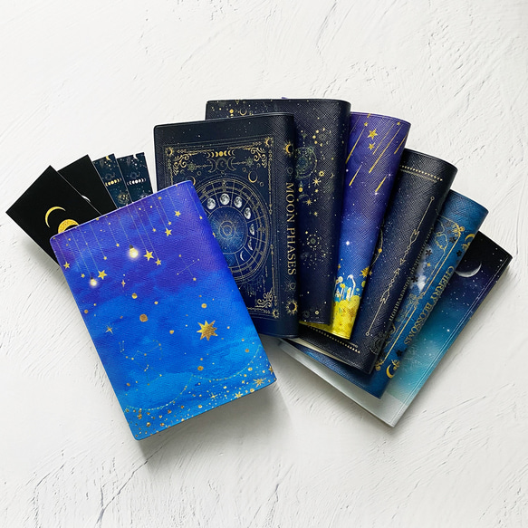 Creema限定 夏の福袋】夜空と星空のブックカバー2個セット