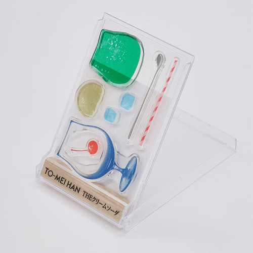 一点限り♡未使用　新作　円ダイ&スタンプ　スタンピンアップ クリームソーダスタンプの決定版 THE クリームソーダ -超再現クリア