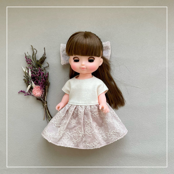 ソランちゃん 服 レミンちゃん 服 】くすみピンク ワンピース その他