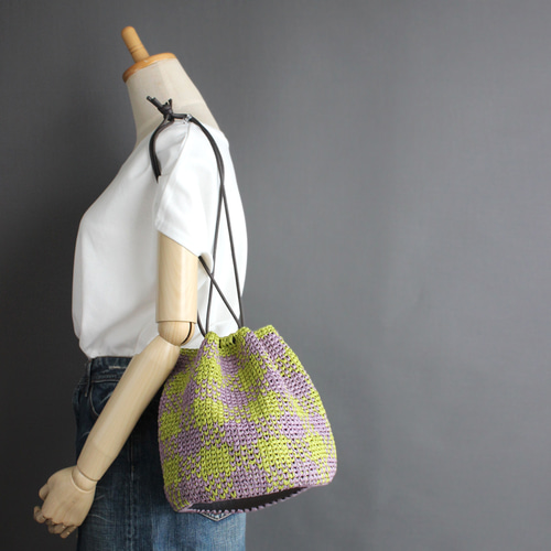 Crochet Pattern: Drawstring Bucket Bag