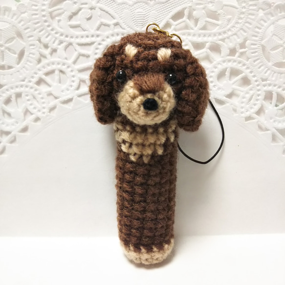 【たぬきさま専用】あみぐるみリップケース あみぐるみ リップケース ダックスフンド その他ケース mikan-ya 通販