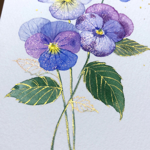水彩画　ジクレー版画「ミヤマキリシマ」（玖珠郡） 水彩画 美しい鳥BlueJay 絵画 makochin 通販 17811358｜Creema