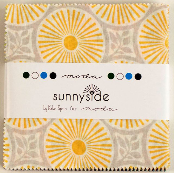 「Sunnyside」moda Charm Pack（カットクロス4２枚）Kate Spain 1枚目の画像