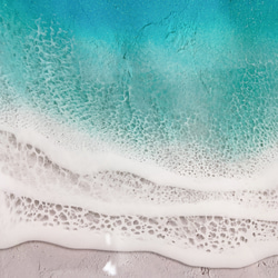 エポキシレジン 海アート 透明アクリルプレート 2枚目の画像
