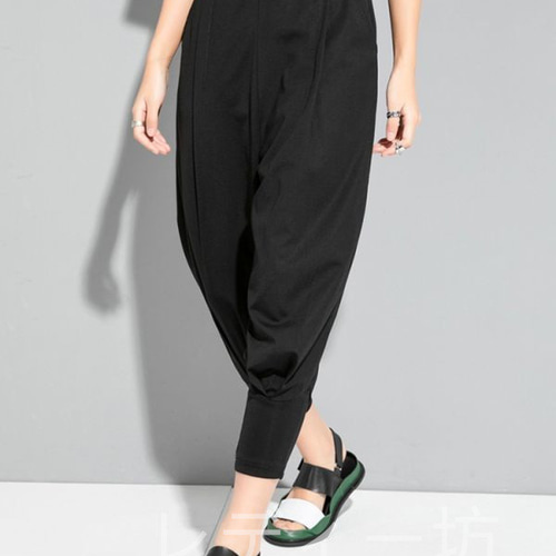 ☆サルエルパンツ七分丈レディース夏コーデゆったりおしゃれ○ ロング