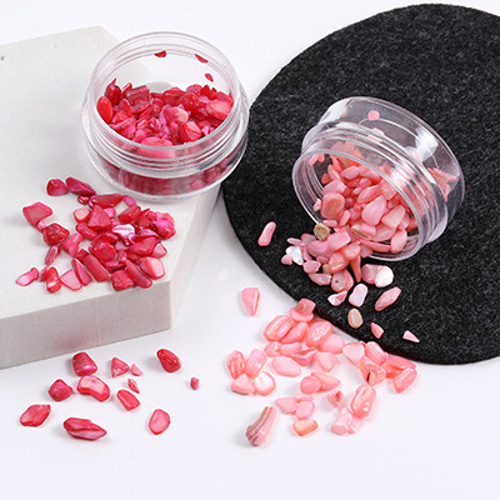 ④シェル 割引 さざれ ローズピンク 染色 ④シェル さざれ ローズ