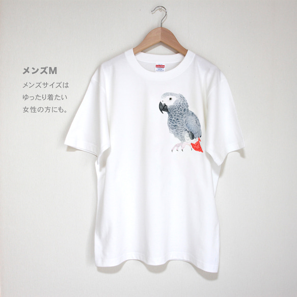 p-jet　ヨウム  Tシャツ　 / 鳥 インコ オウム 6枚目の画像