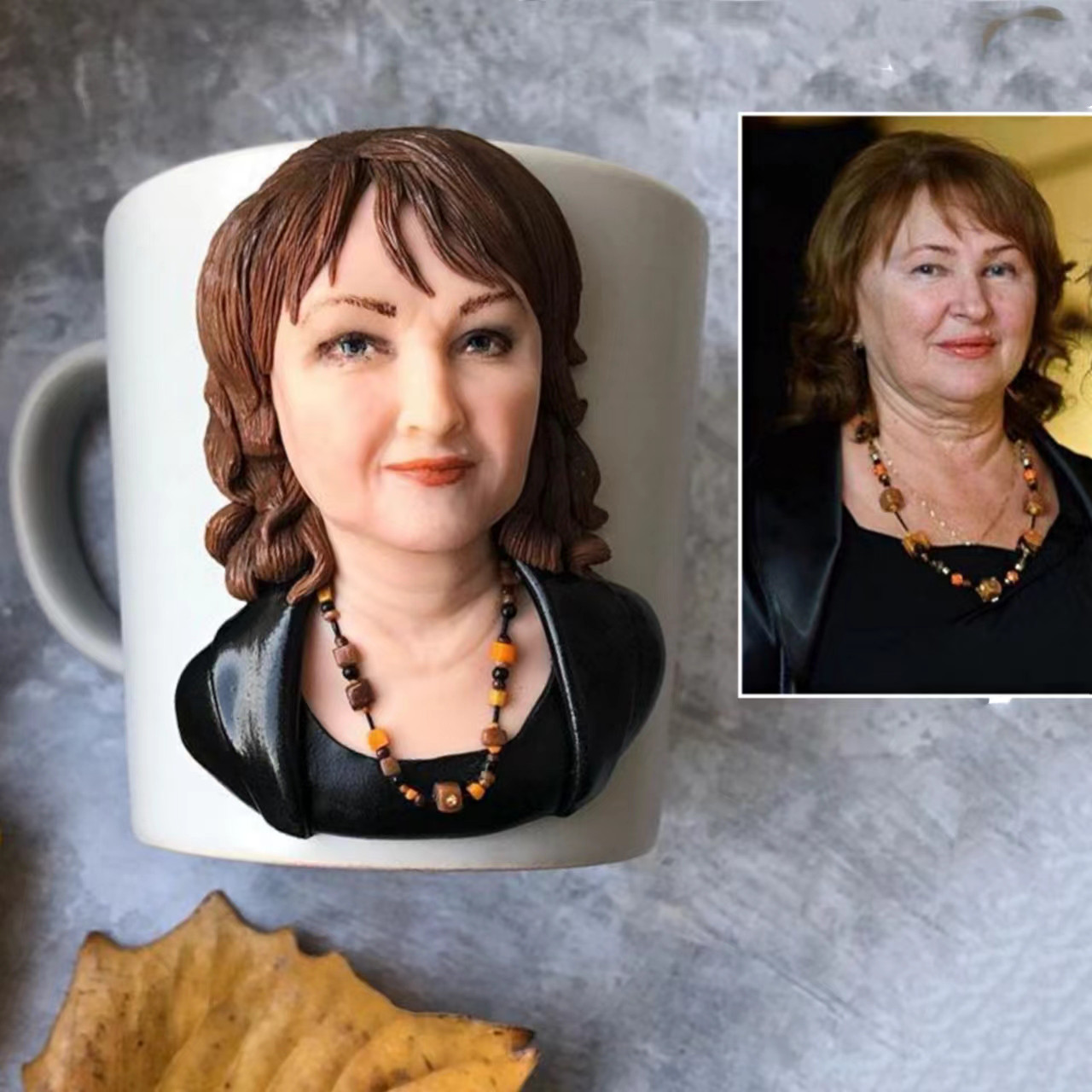 【オーダーメイド】お写真入から コーヒーカップ 3D 似顔絵 肖像画 写真 人形 コップ マグカップ フィギュア 誕生日 14,059円