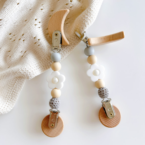 【イニシャル/名入れ】クリップとカラーが選べるブランケットクリップ2本セット 10枚目の画像