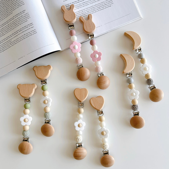 【イニシャル/名入れ】クリップとカラーが選べるブランケットクリップ2本セット 1枚目の画像